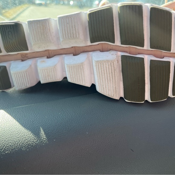 On Women's Athletic Shoes - Pink and White - Picture 10 of 10